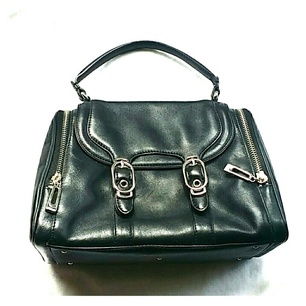 Cole Haan black purse with silver accents